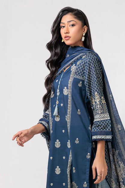 Bonanza Satrangi | Blue Cambric 3 Piece (WS6243P37) 12 Blue