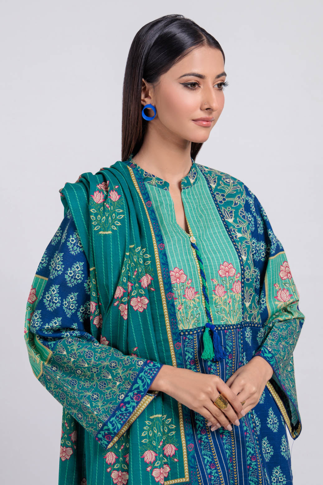 Bonanza Satrangi | Blue Khaddar 3 Piece (WS6243P47) 10 Blue