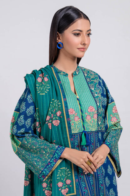 Bonanza Satrangi | Blue Khaddar 3 Piece (WS6243P47) 10 Blue
