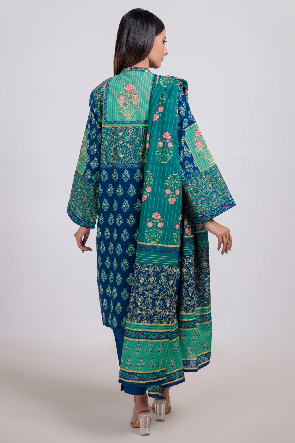 Bonanza Satrangi | Blue Khaddar 3 Piece (WS6243P47) 14 Blue