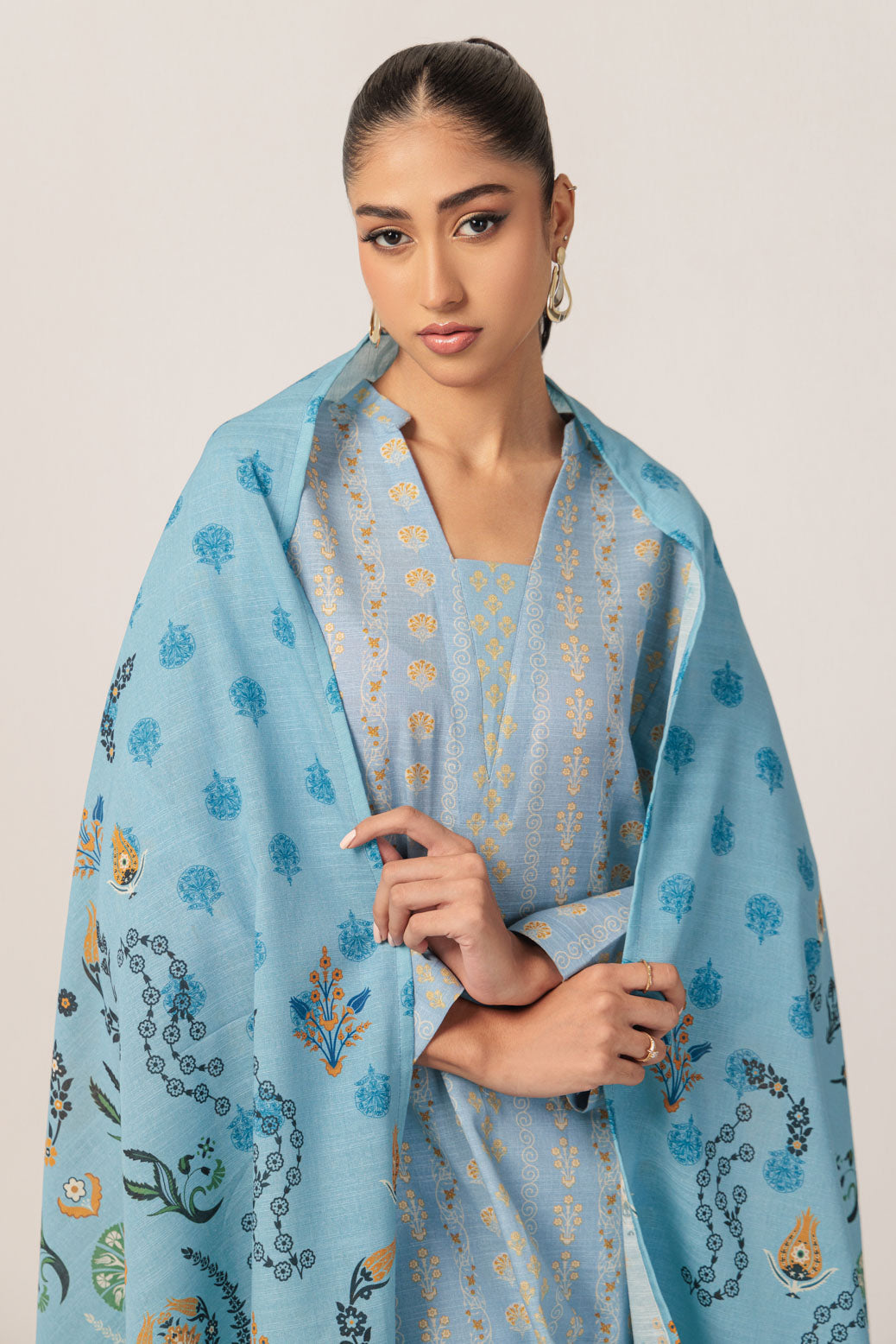 Bonanza Satrangi | Cyan Khaddar 3 Piece (WS6243P49) 14 Cyan