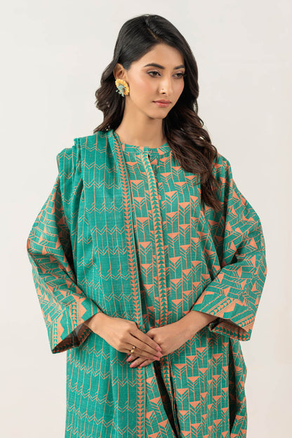 Bonanza Satrangi | Green Khaddar 3 Piece (WS6243P50) 12 Green