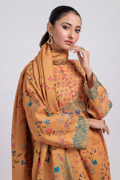 Bonanza Satrangi | Mustard Khaddar 3 Piece (WS6243P51) 10 Mustard