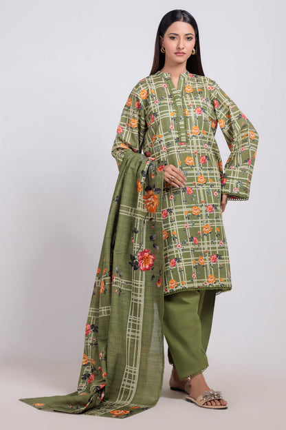 Bonanza Satrangi | Green Khaddar 3 Piece (WS6243P54) 12 Green