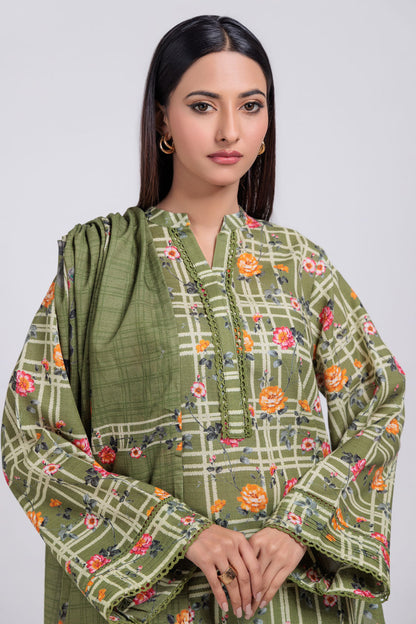Bonanza Satrangi | Green Khaddar 3 Piece (WS6243P54) 14 Green