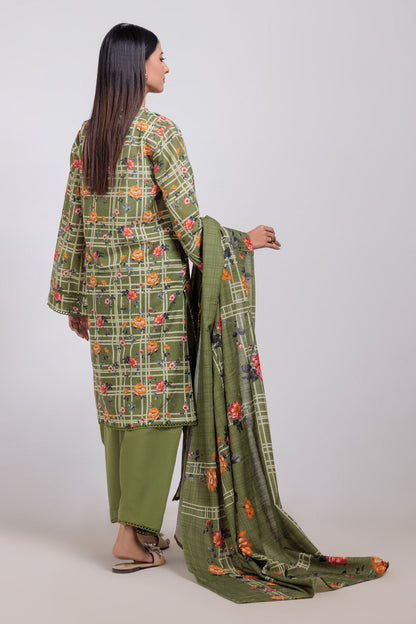 Bonanza Satrangi | Green Khaddar 3 Piece (WS6243P54) 16 Green