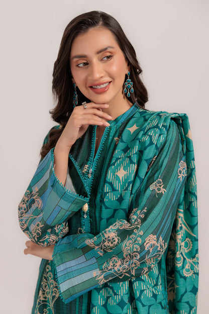Bonanza Satrangi | Teal Khaddar 3 Piece (WS6243P55) 16 Teal