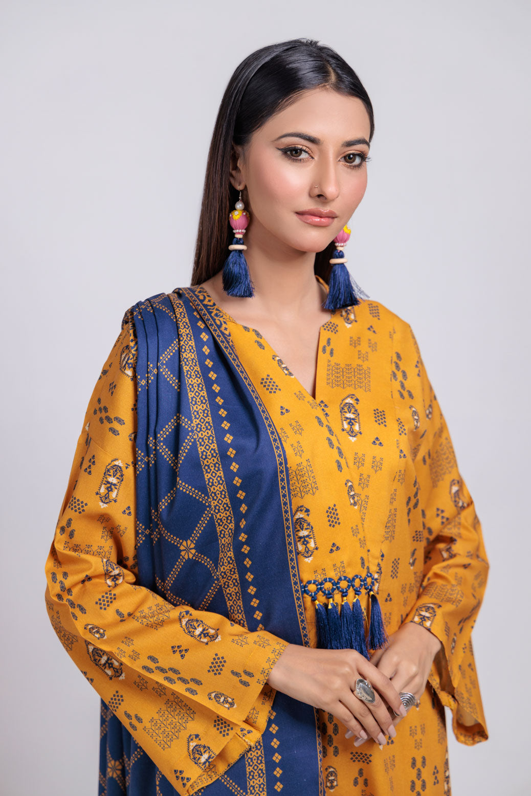 Bonanza Satrangi | Mustard Viscose 3 Piece (WS6243P73) 12 Mustard