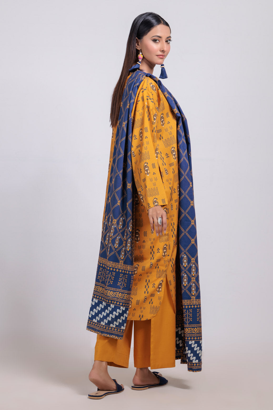 Bonanza Satrangi | Mustard Viscose 3 Piece (WS6243P73) 16 Mustard