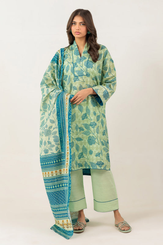 Bonanza Satrangi | Green Khaddar 3 Piece (WS6243P87) 8 Green