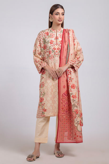 Bonanza Satrangi | Beige Khaddar 3 Piece (WS6243P89) 14 Beige