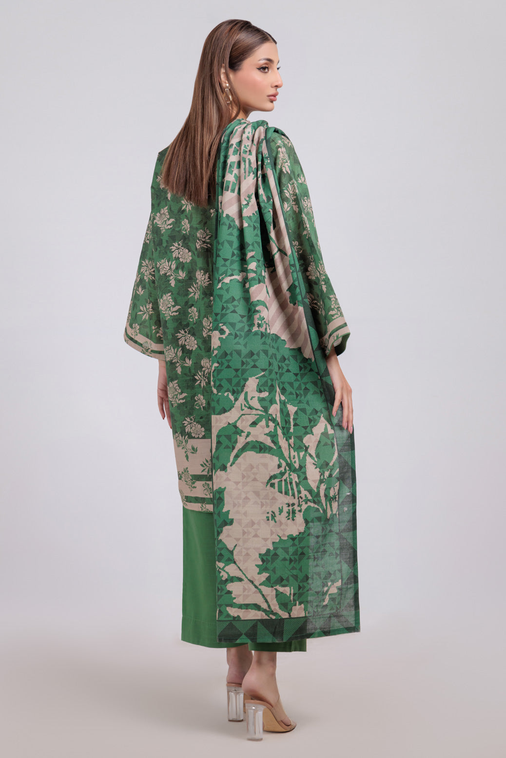Bonanza Satrangi | Green Khaddar 3 Piece (WS6243P90) 16 Green
