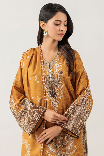 Bonanza Satrangi | Mustard Khaddar 3 Piece (WS6243P96) 14 Mustard
