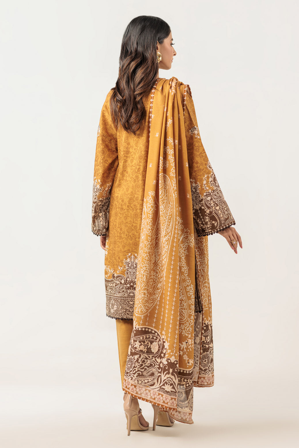 Bonanza Satrangi | Mustard Khaddar 3 Piece (WS6243P96) 16 Mustard