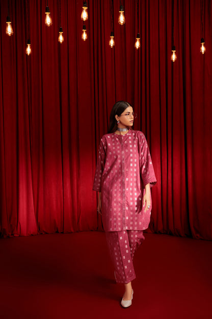 Bonanza Satrangi | Maroon Jacquard 2 Piece (WS7242P04) 12 Maroon