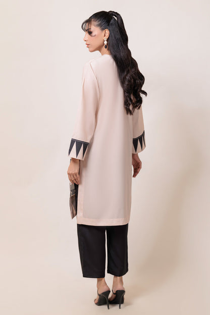 Bonanza Satrangi | Beige Poly Crepe 2 Piece (WS7242P07) 10 Beige