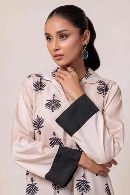 Bonanza Satrangi | Beige Poly Crepe 2 Piece (WS7242P08) 12 Beige