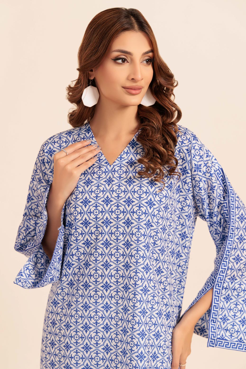 Bonanza Satrangi | Blue Poly Crepe 2 Piece (WS7242P09) 14 Blue