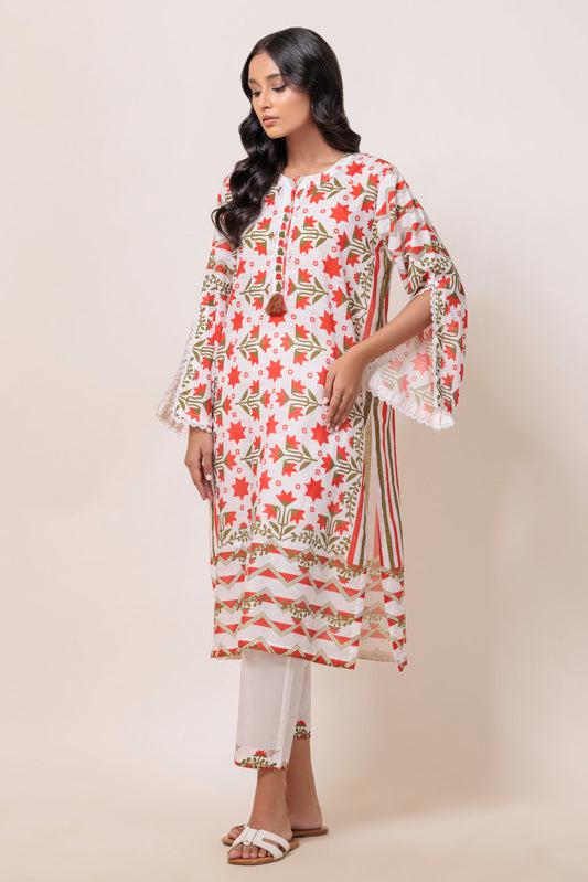 Bonanza Satrangi | O White Cambric 2 Piece (WS7242P11) 8 White