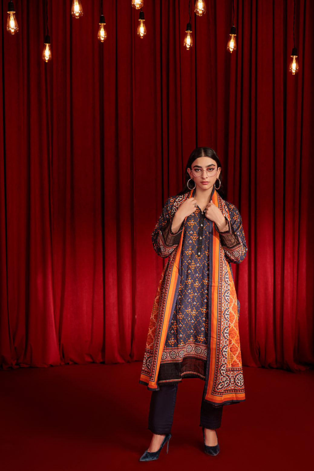 Bonanza Satrangi | Blue Khaddar 3 Piece (WS7243P02) 12 Blue
