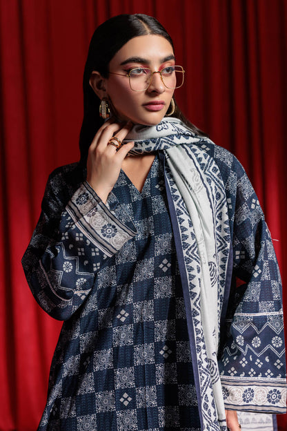 Bonanza Satrangi | Blue Khaddar 3 Piece (WS7243P07) 10 Blue
