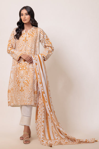 Bonanza Satrangi | White Cambric 3 Piece (WS7243P11) 8 White