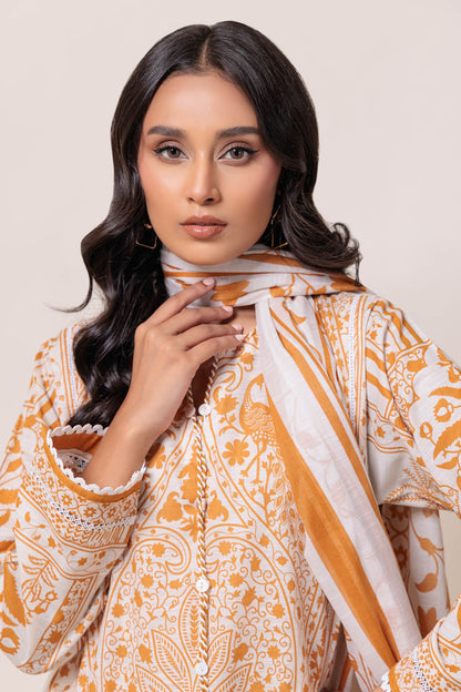 Bonanza Satrangi | White Cambric 3 Piece (WS7243P11) 12 White