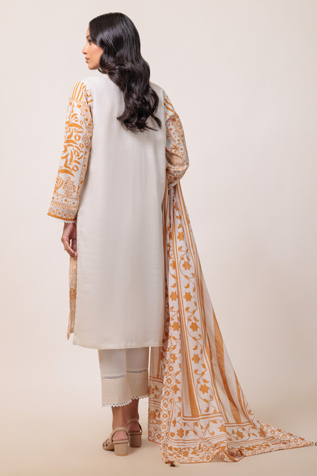 Bonanza Satrangi | White Cambric 3 Piece (WS7243P11) 16 White