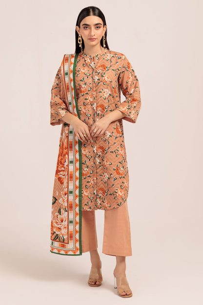 Bonanza Satrangi | Peach Khaddar 3 Piece (WS7243P22) 8 Peach