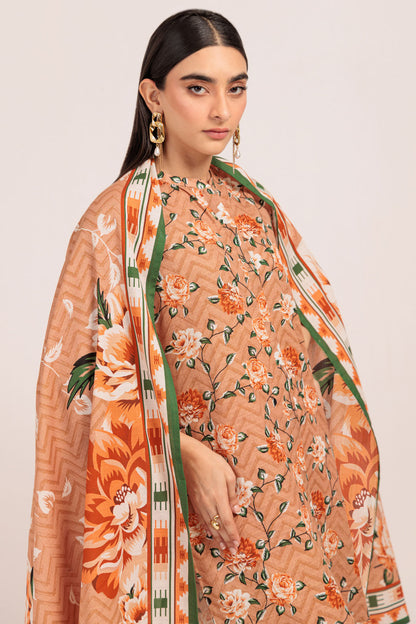 Bonanza Satrangi | Peach Khaddar 3 Piece (WS7243P22) 10 Peach