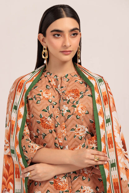 Bonanza Satrangi | Peach Khaddar 3 Piece (WS7243P22) 14 Peach