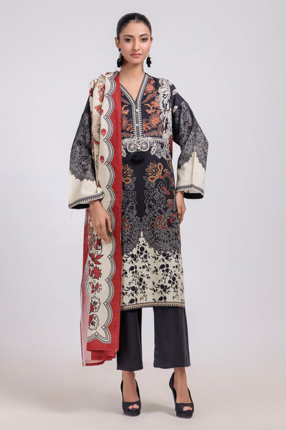 Bonanza Satrangi | Black Khaddar 3 Piece (WS7243P25) 14 Black