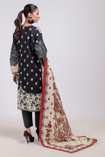 Bonanza Satrangi | Black Khaddar 3 Piece (WS7243P25) 16 Black