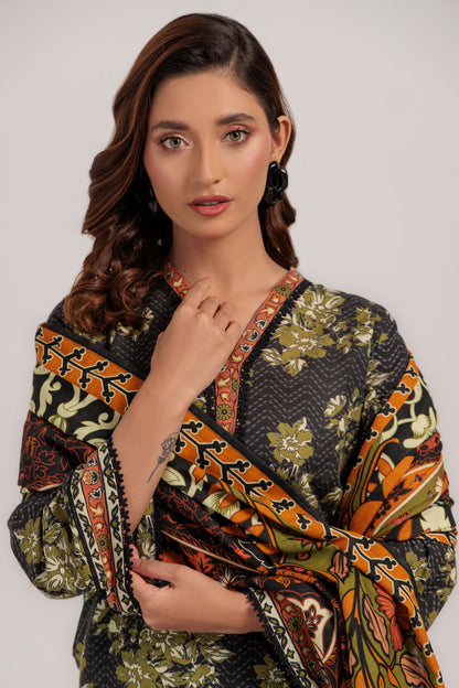 Bonanza Satrangi | Black Khaddar 3 Piece (WS7243P28) 12 Black