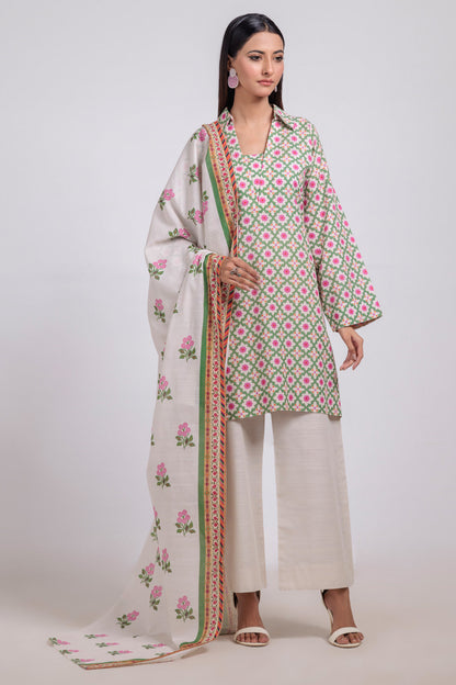 Bonanza Satrangi | Beige Khaddar 3 Piece (WS7243P29) 8 Beige