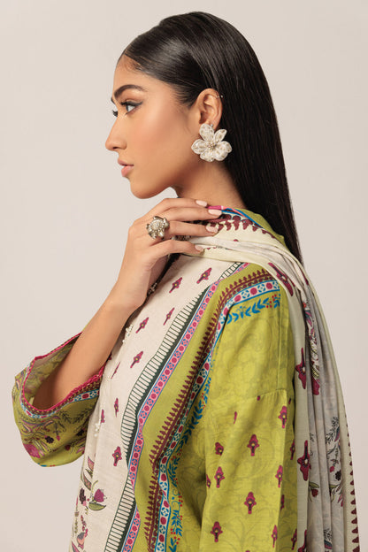 Bonanza Satrangi | Green Khaddar 3 Piece (WS7243P39) 16 Green
