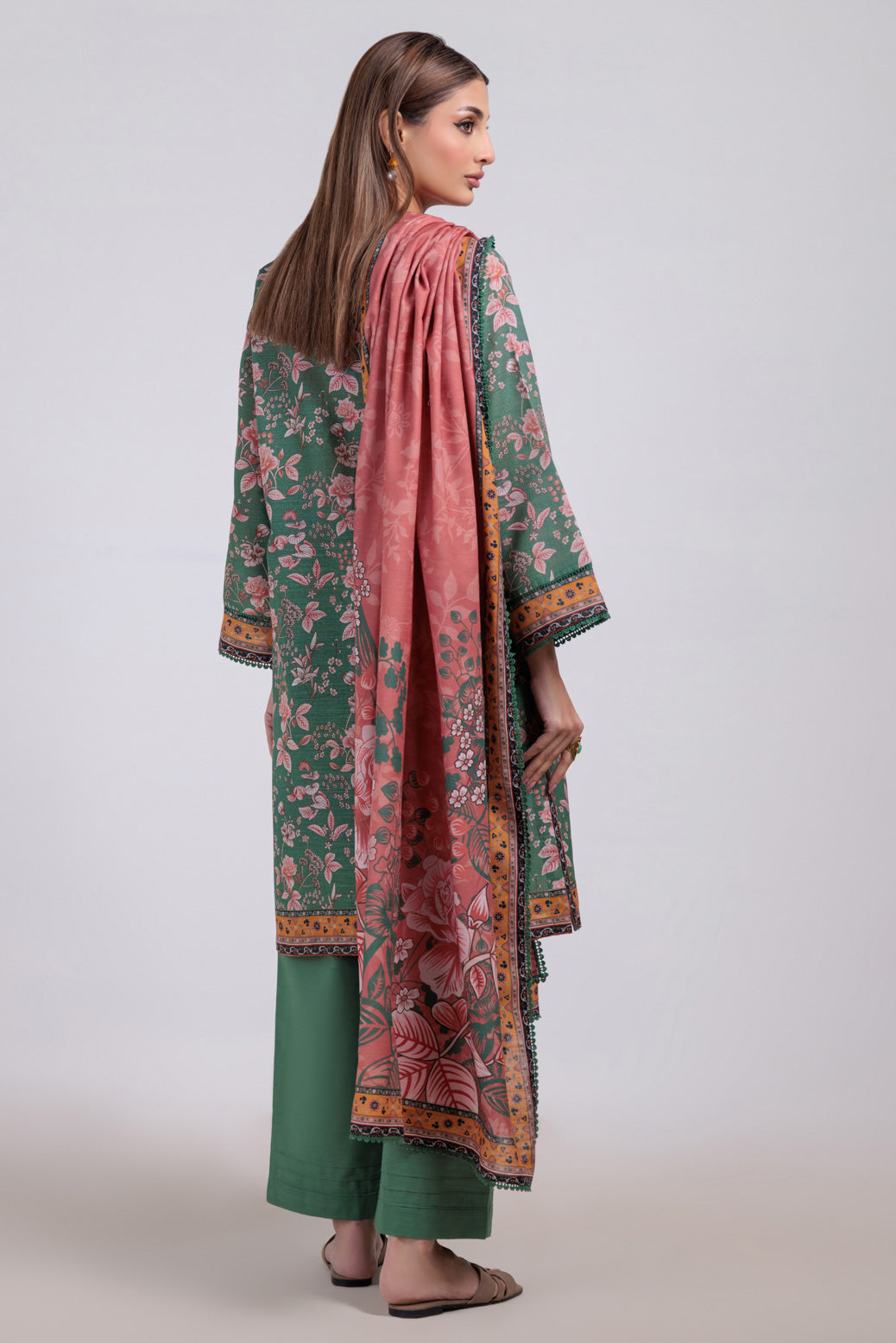 Bonanza Satrangi | Green Khaddar 3 Piece (WS7243P43) 16 Green