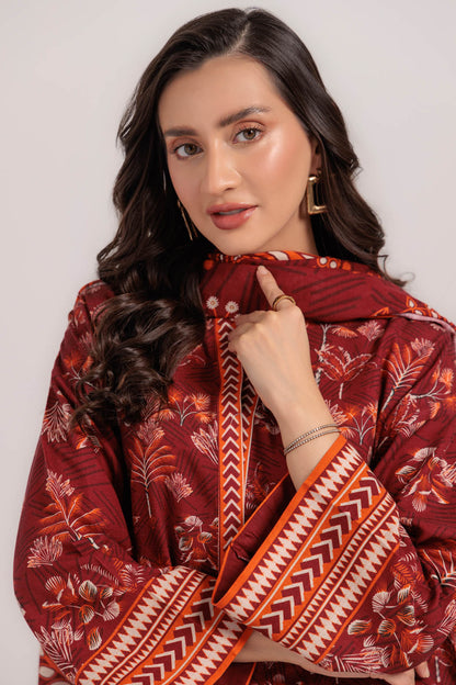 Bonanza Satrangi | Red Khaddar 3 Piece (WS7243P49) 16 Red