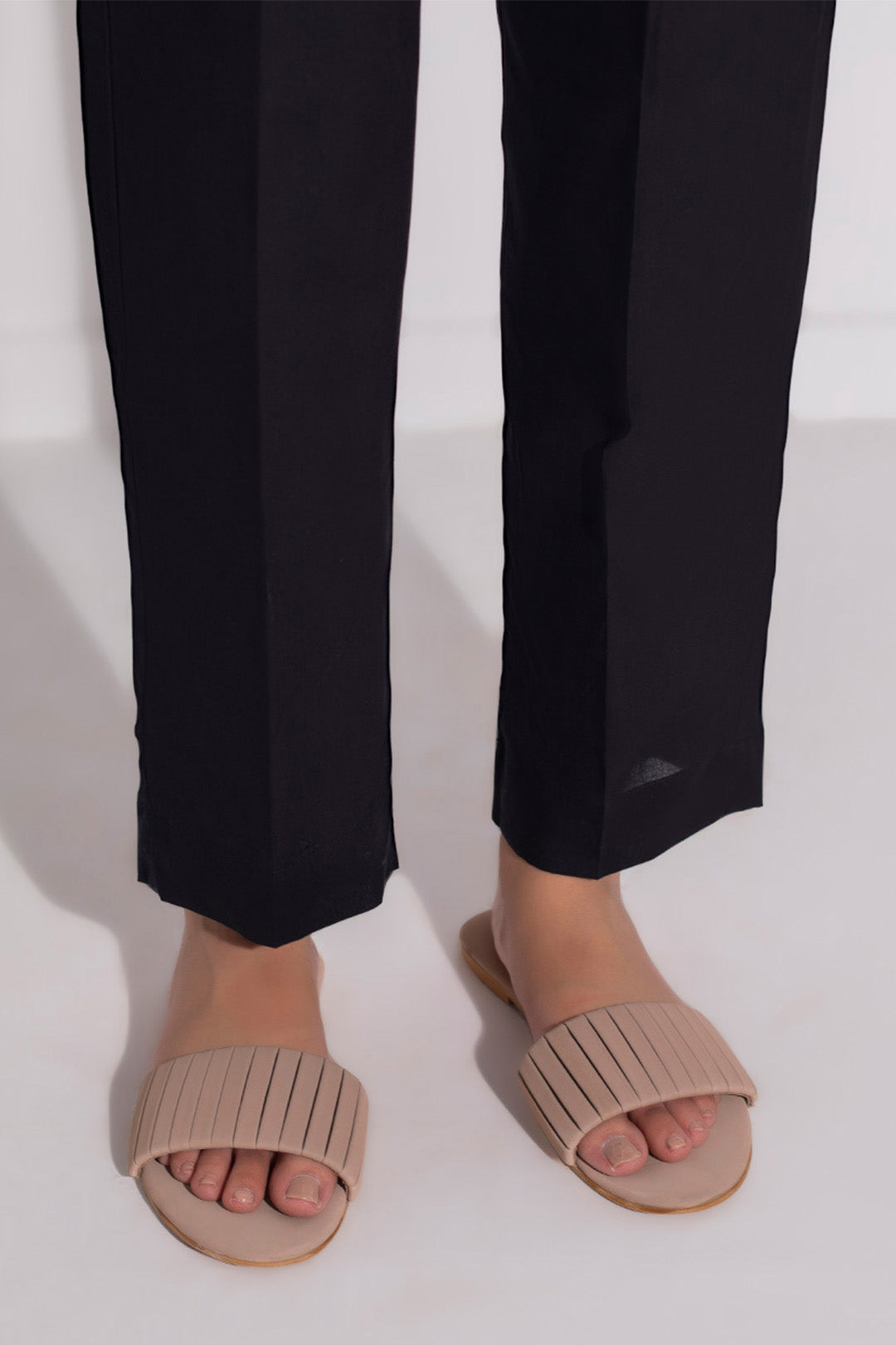 Zellbury | Unstitched Cambric Trouser | Unstitched Trouser Black