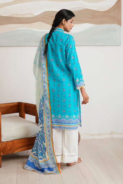 Zellbury | Unstitched 2 Piece Cambric | Embroidered Shirt Dupatta - 0020