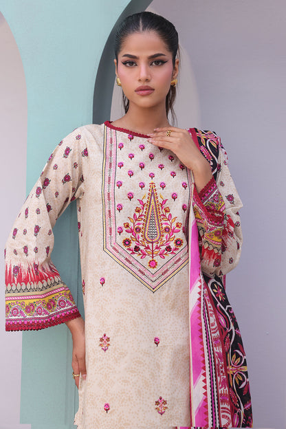 Zellbury | Unstitched 2 Piece Cambric | Embroidered Shirt Dupatta - 0022
