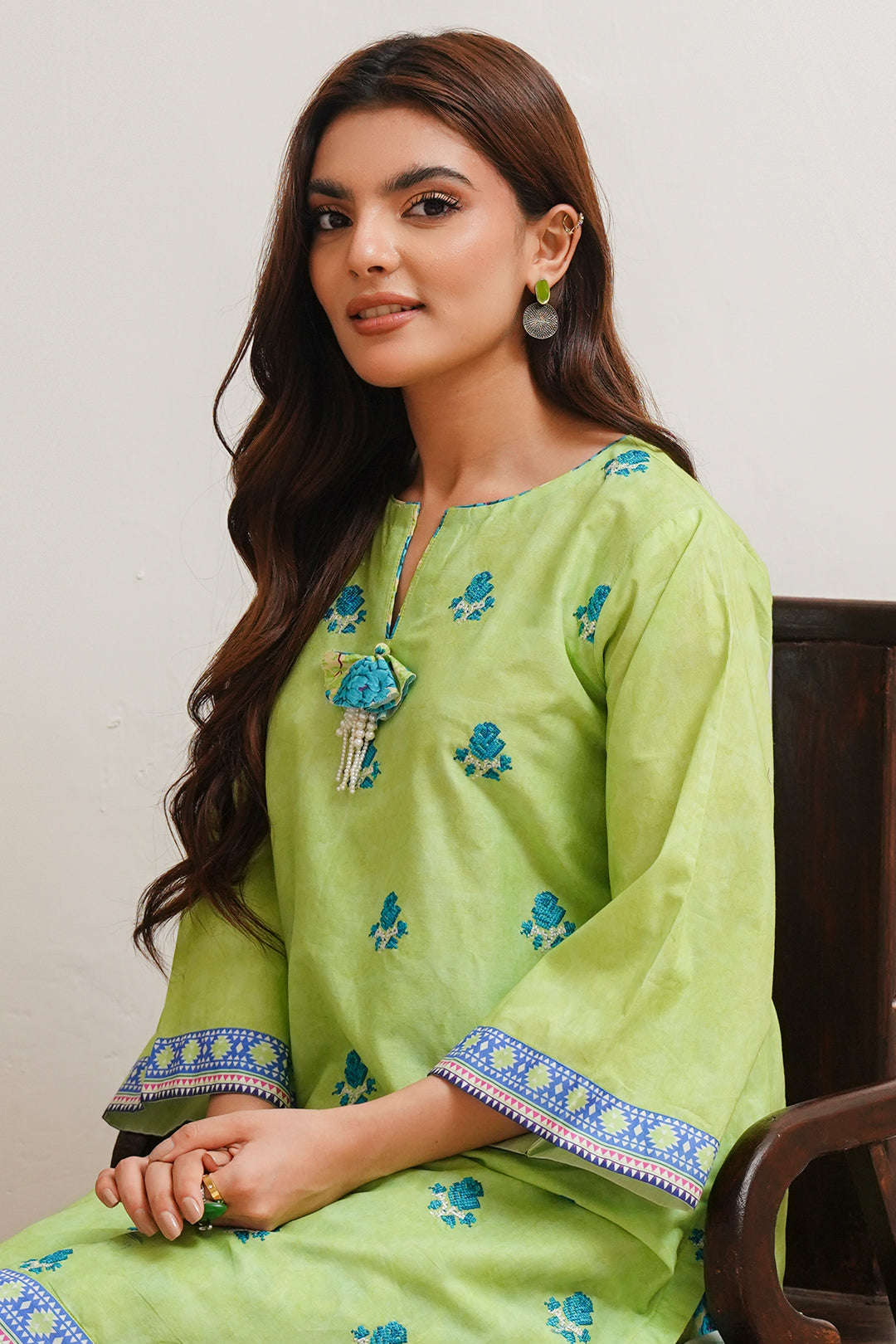 Zellbury | Unstitched 2 Piece Cambric | Embroidered Shirt Shalwar - 0023 Default Title
