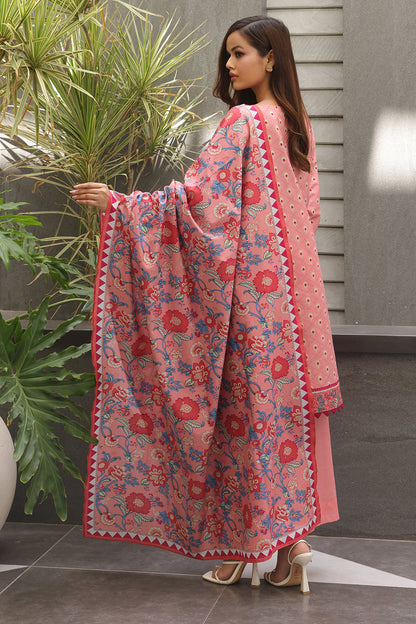 Zellbury | Unstitched 2 Piece Cambric | Embroidered Shirt Dupatta - 0025