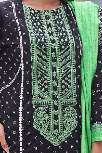 Zellbury | Unstitched 2 Piece Cambric | Embroidered Shirt Dupatta - 0027