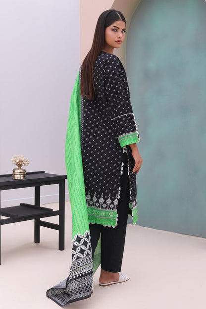Zellbury | Unstitched 2 Piece Cambric | Embroidered Shirt Dupatta - 0027