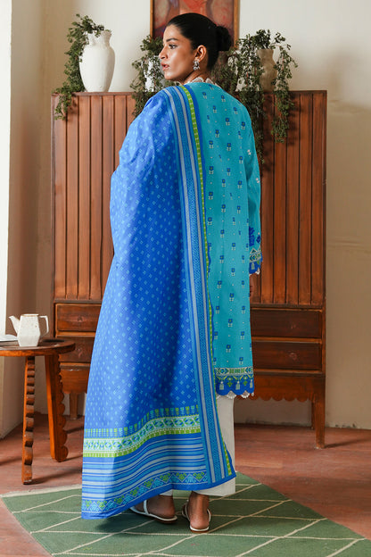 Zellbury | Unstitched 2 Piece Cambric | Embroidered Shirt Dupatta - 0028