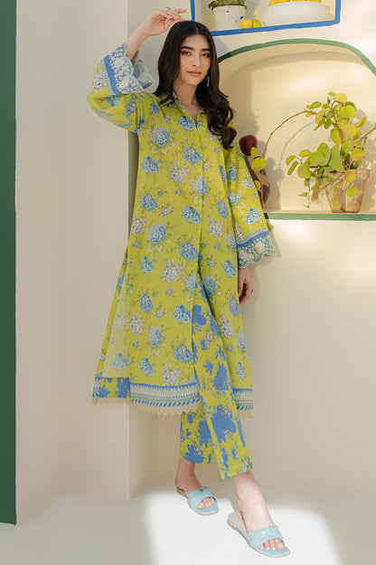 Zellbury | Unstitched 2 Piece Cambric | Embroidered Shirt Shalwar - 0104