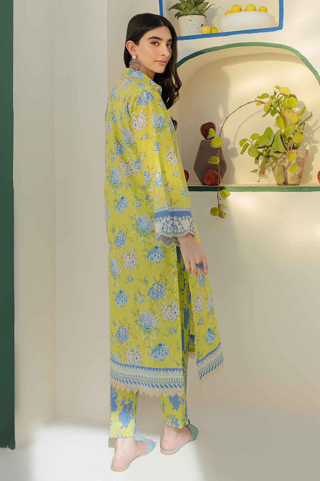Zellbury | Unstitched 2 Piece Cambric | Embroidered Shirt Shalwar - 0104