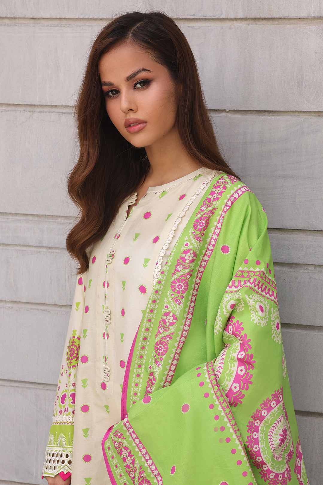 Zellbury | Unstitched 2 Piece Cambric | Embroidered Shirt Dupatta - 0111 Default Title
