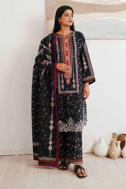 Zellbury | Unstitched 3 Piece Cambric | Embroidered Shirt Shalwar Dupatta - 0063